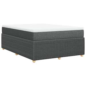 Box spring postel s matrací tmavě šedá 140x200 cm textil - obrázek 6
