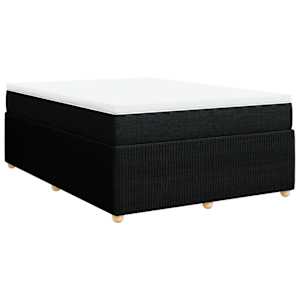 Box spring postel s matrací černá 160x200 cm textil - obrázek 2