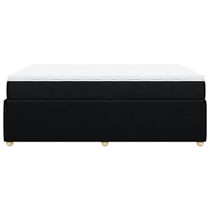 Box spring postel s matrací černá 160x200 cm textil - obrázek 5