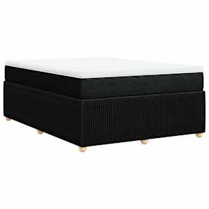 Box spring postel s matrací černá 160x200 cm textil - obrázek 6