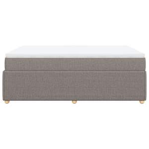 Box spring postel s matrací taupe 160x200 cm textil - obrázek 5