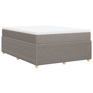 Box spring postel s matrací taupe 160x200 cm textil - obrázek 6