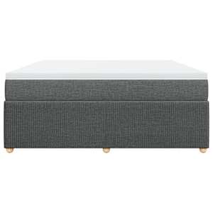 Box spring postel s matrací tmavě šedá 180x200 cm textil - obrázek 4