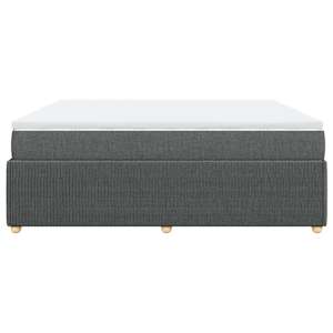 Box spring postel s matrací tmavě šedá 180x200 cm textil - obrázek 5