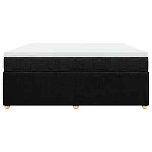 Box spring postel s matrací černá 180x200 cm textil - obrázek 4