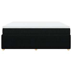 Box spring postel s matrací černá 180x200 cm textil - obrázek 5