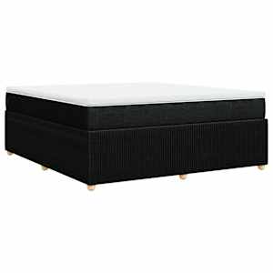 Box spring postel s matrací černá 180x200 cm textil - obrázek 6