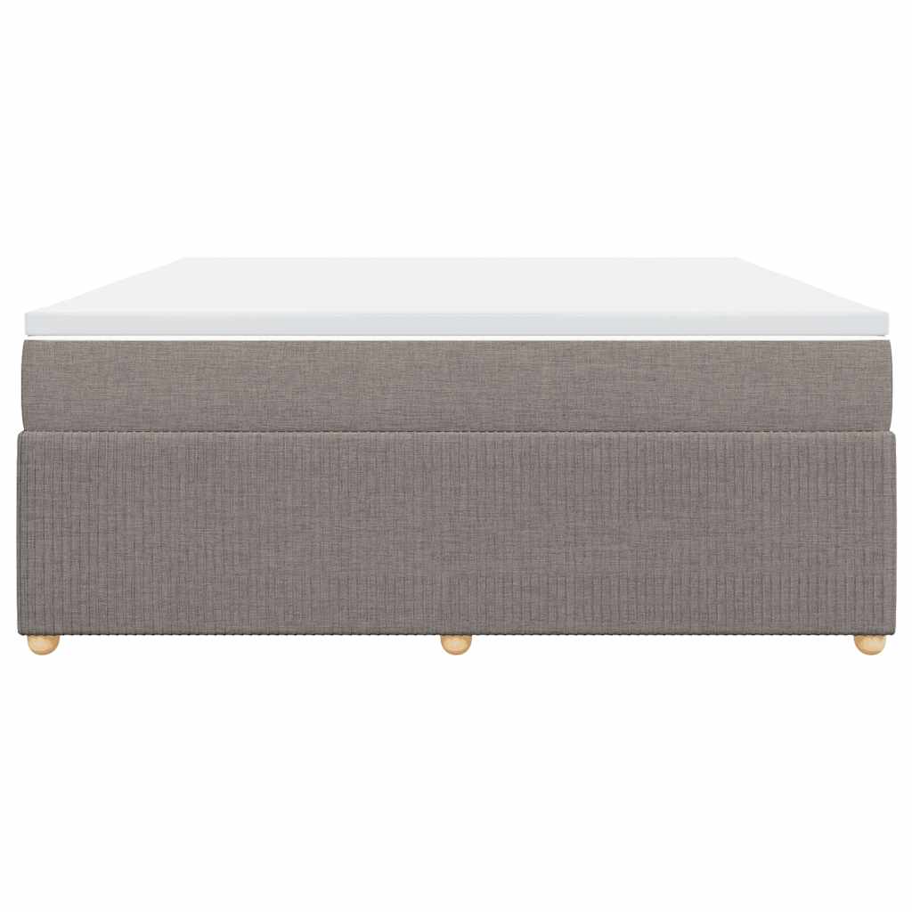 vidaXL Boxspring met matras stof taupe 180x200 cm, foto 4