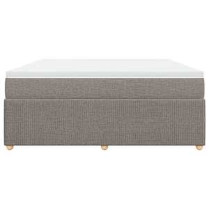 Box spring postel s matrací taupe 180x200 cm textil - obrázek 4
