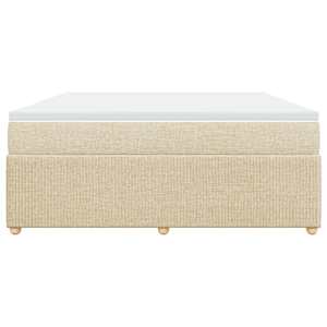 Box spring postel s matrací krémová 180x200 cm textil - obrázek 4