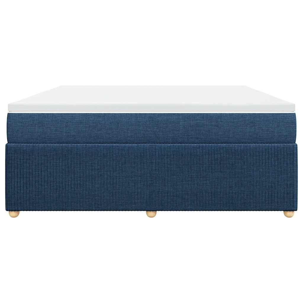 vidaXL Boxspring met matras stof blauw 180x200 cm, foto 4