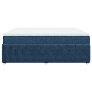 Box spring postel s matrací modrá 180x200 cm textil - obrázek 5