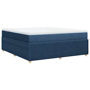 Box spring postel s matrací modrá 180x200 cm textil - obrázek 6