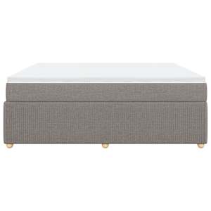 Box spring postel s matrací taupe 200x200 cm textil - obrázek 5