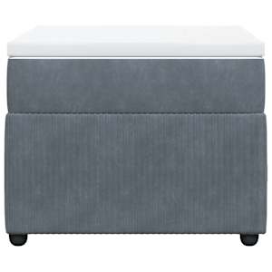 Box spring postel s matrací tmavě šedá 80 x 200 cm samet - obrázek 4