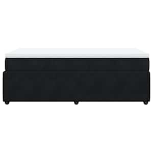 Box spring postel s matrací černá 80 x 200 cm samet - obrázek 8
