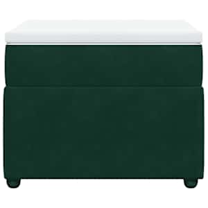 Box spring postel s matrací tmavě zelená 80 x 200 cm samet - obrázek 4