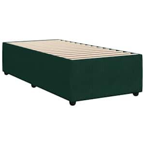 Box spring postel s matrací tmavě zelená 80 x 200 cm samet - obrázek 5