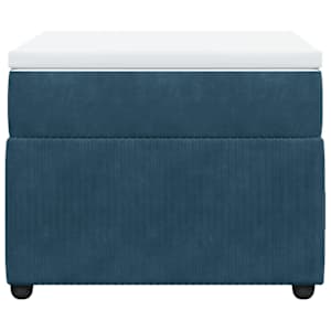 Box spring postel s matrací tmavě modrá 80 x 200 cm samet - obrázek 4