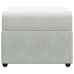 Box spring postel s matrací světle šedá 90x190 cm samet - obrázek 4