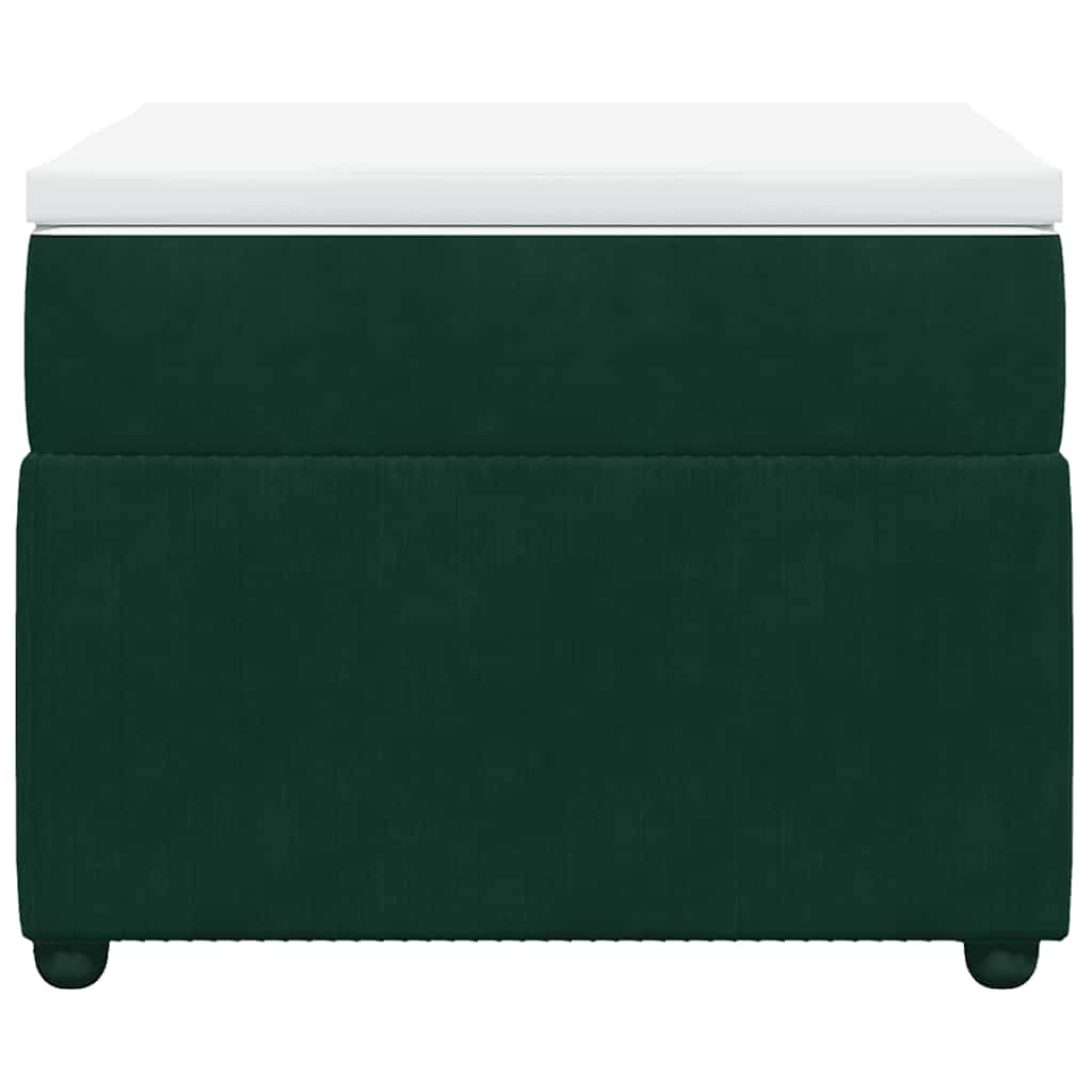 vidaXL Boxspring met matras fluweel donkergroen 90x190 cm groen, foto 4
