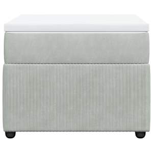 Box spring postel s matrací světle šedá 90x200 cm samet - obrázek 4