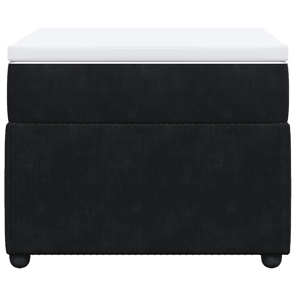 vidaXL Boxspring met matras fluweel zwart 90x200 cm, foto 4