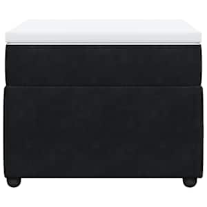 Box spring postel s matrací černá 100x200 cm samet - obrázek 4