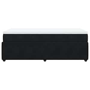 Box spring postel s matrací černá 100x200 cm samet - obrázek 8