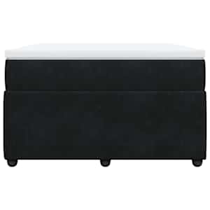 Box spring postel s matrací černá 120 x 190 cm samet - obrázek 4