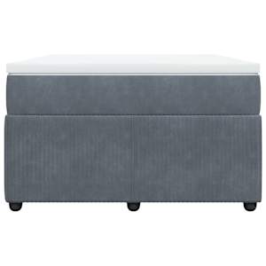Box spring postel s matrací tmavě šedá 120 x 200 cm samet - obrázek 4