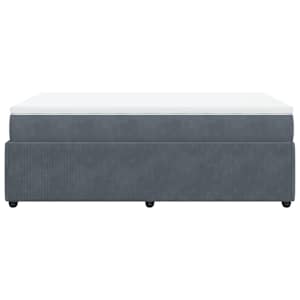 Box spring postel s matrací tmavě šedá 120 x 200 cm samet - obrázek 8
