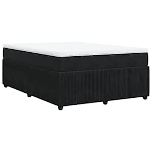 Box spring postel s matrací černá 160x200 cm samet - obrázek 9