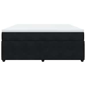 Box spring postel s matrací černá 180x200 cm samet - obrázek 4