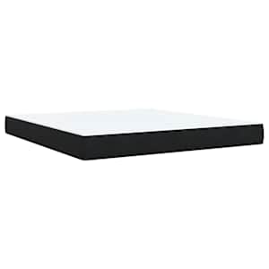 Box spring postel s matrací černá 180x200 cm samet - obrázek 6