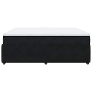 Box spring postel s matrací černá 180x200 cm samet - obrázek 8