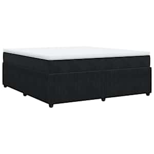 Box spring postel s matrací černá 180x200 cm samet - obrázek 9