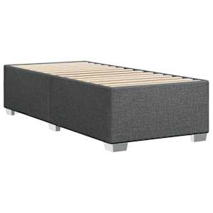 Box spring postel s matrací tmavě šedá 80 x 200 cm textil - obrázek 8