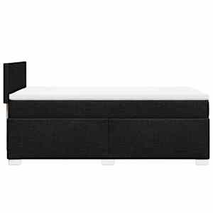 Box spring postel s matrací černá 80 x 200 cm textil - obrázek 5