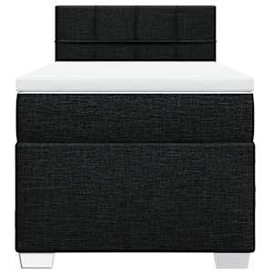 Box spring postel s matrací černá 80 x 200 cm textil - obrázek 4