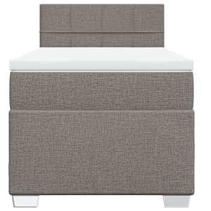 Box spring postel s matrací taupe 80x200 cm textil - obrázek 4