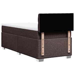 Box spring postel s matrací tmavě hnědá 80x200 cm textil - obrázek 6
