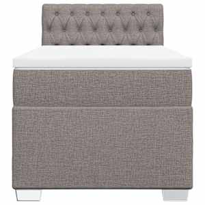Box spring postel s matrací taupe 80x200 cm textil - obrázek 4