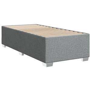 Box spring postel s matrací světle šedá 80 x 200 cm textil - obrázek 8