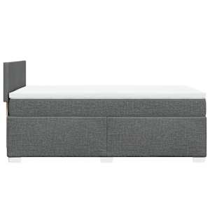 Box spring postel s matrací tmavě šedá 90x190 cm textil - obrázek 5