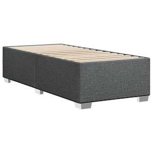 Box spring postel s matrací tmavě šedá 90x190 cm textil - obrázek 8