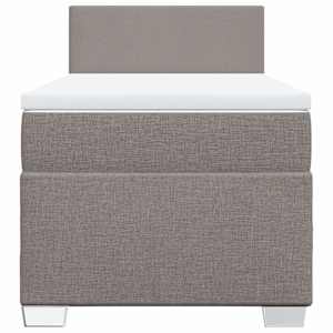 Box spring postel s matrací taupe 90x190 cm textil - obrázek 4