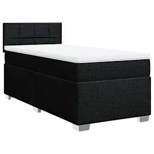 Box spring postel s matrací černá 90x190 cm textil - obrázek 2