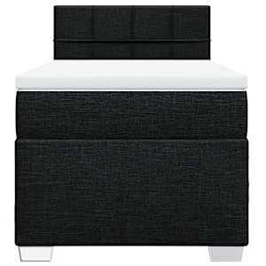 Box spring postel s matrací černá 90x190 cm textil - obrázek 4