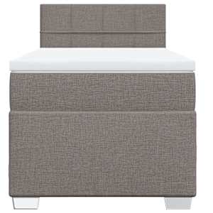 Box spring postel s matrací taupe 90x190 cm textil - obrázek 4